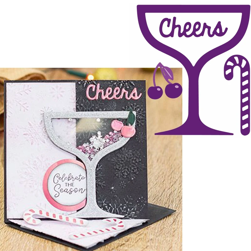 Штамп для резки стекла и металла штампы вишни конфет изготовления открыток