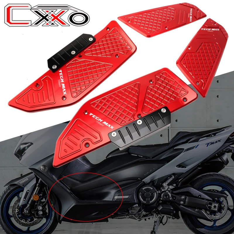 Мотоциклетные педали с ЧПУ для YAMAHA TMAX 560 Tech Max Tmax 2020 | Автомобили и мотоциклы