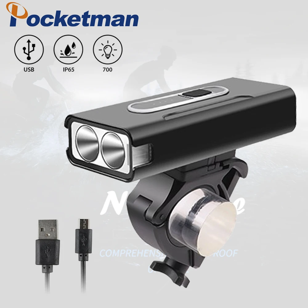 

USB Rechargeable Bike Light Bicycle Front Back Rear Taillight Cycling Safety Warning Light Waterproof Bicycle Lamp Flashlight