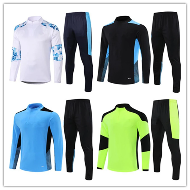 

High quality French men jacket sports training suit OM running shirt Kids suit European size