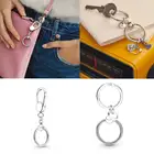 Оригинальный брелок для ключей 925 Серебряная круглой формы Thread для женщин, популярный модный красивый подарок