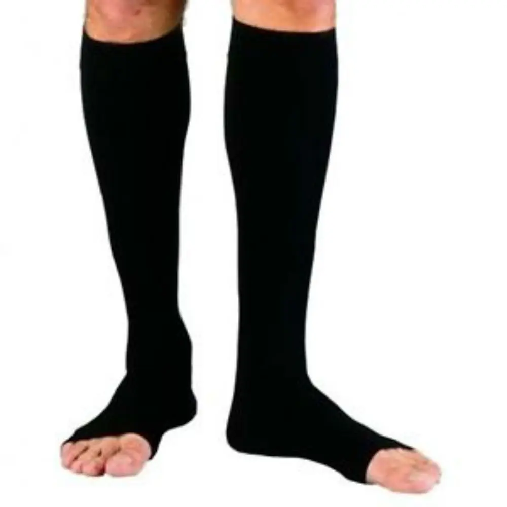 Женские компрессионные носки на молнии поддержка ног до колена Размеры S/M/XL