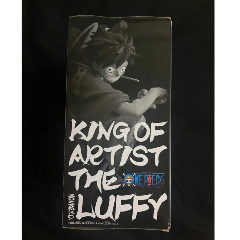 

6" One Piece King Of Artist Monkey D. Luffy The Straw Hat Pirates Hat Boy Golden Cat Sticker Original PVC Action Figure Toy Q407