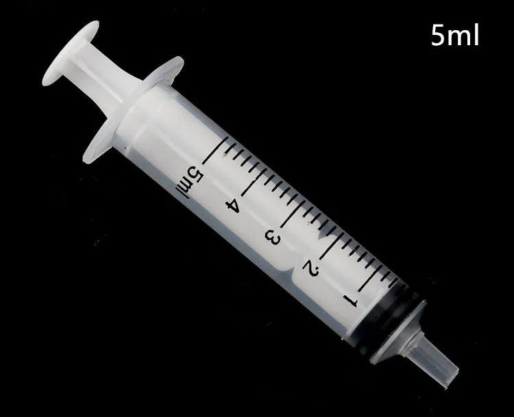 5pcs 5ml 5pcsOne-off 2 мл 5 мл инжекторы чернильный картридж Домашние животные питательный образец измерительный шприц для измерения питательных веществ моторинг приложений - Цвет: 5pcs 5ml
