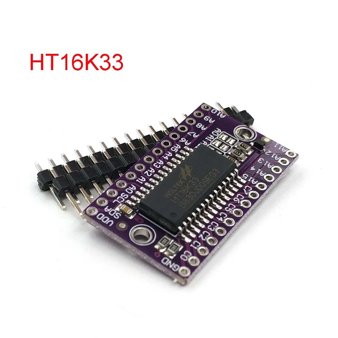 Светодиодный модуль управления точечной матрицей HT16K33 цифровой трубчатый