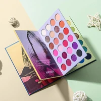 beauty glazed 72 color three layer book style make up cosmetic highlight eyeshadow palette matte pearlescent eye shadow