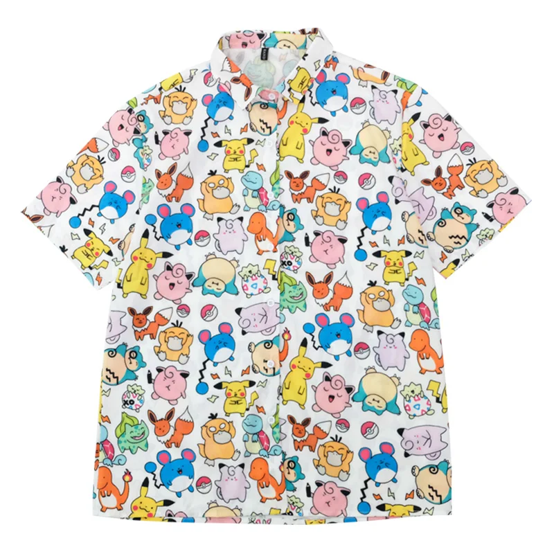 Harajuku BF Стильная дизайнерская женская летняя блузка белая мультяшная печать
