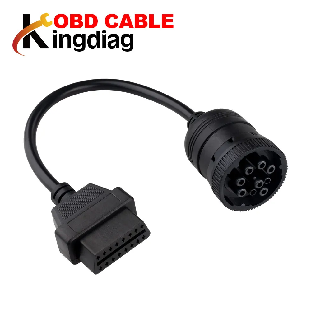 Высокое качество OBD2 Женский 16pin к Deutsch J1939 9pin грузовик OBD II диагностический инструмент obd2 Соединительный кабель для автомобиля гаражный инструмент