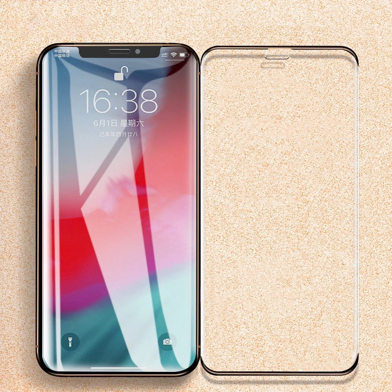 

9D Full Cover Protective Film For iPhone X XR XS Max Tempered Glass Screen Protector For iPhone XS XR Series Front Protection
