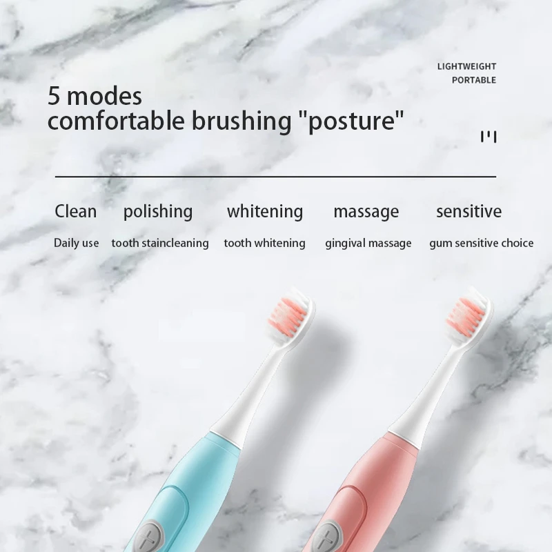2 набора электрическая зубная щетка для взрослых звуковая зарядное устройство USB
