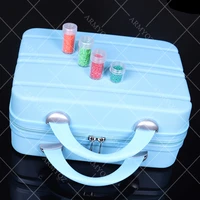 140 bottles 5d diamond painting accessories tools storage box carry case diamant painting tools container bag yellow pink gray
