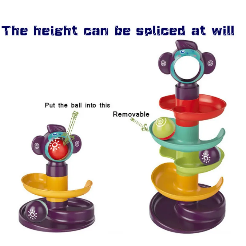 Детский конструктор с поворотным механизмом счастливый вращающийся шарик