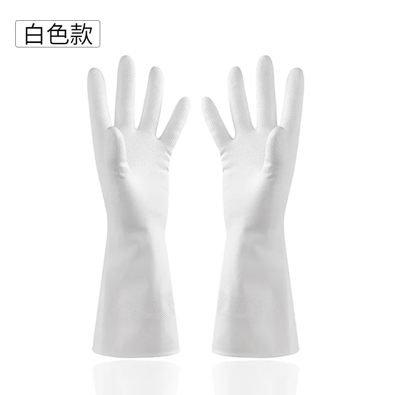 1 пара резиновые хозяйственные перчатки для мытья посуды очистки длинные Кухня
