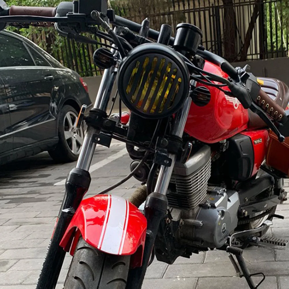 Желтая сигнальная лампа мотоциклетные винтажные фонари поворотных сигналов для