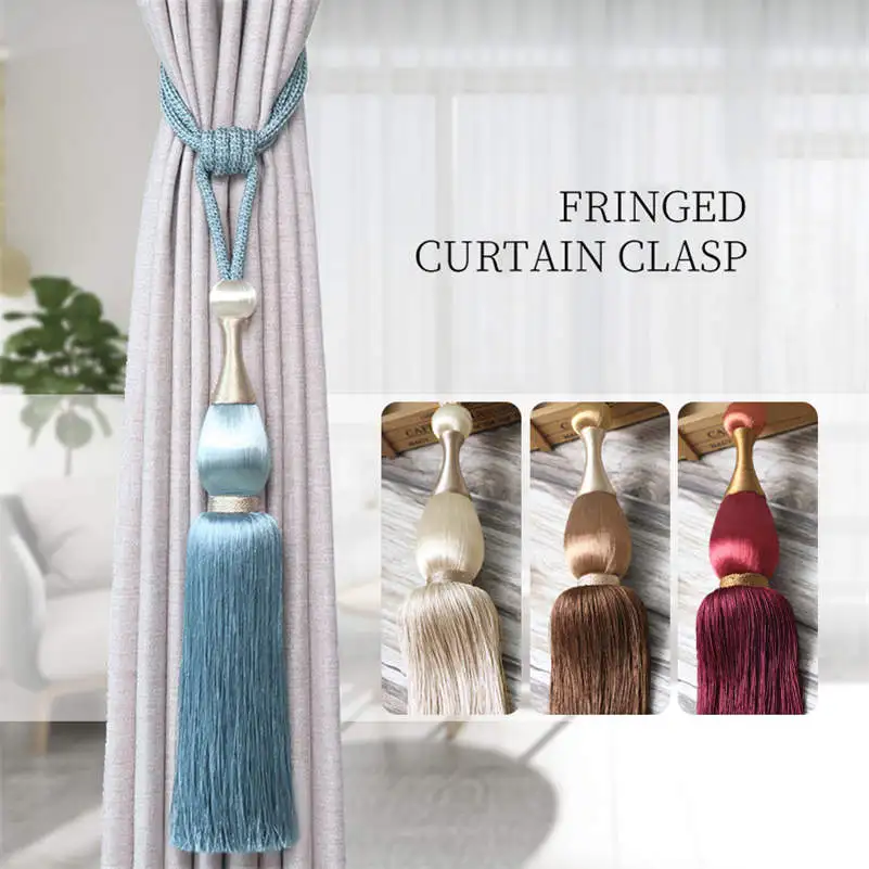 

Curtain Tie Backs Hold Backs Rope Tassel Tiebacks Hanging Ball Decor
