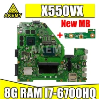 akemy x550vx motherboard for asus x550vx fz50vx fh5900v i7 6700hq gtx950 8gb ram laptop motherboard tested 100 work original