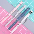 4 шт., стираемые наконечники Kawaii гелевая ручка в стиле мультфильма 0,35 мм, школьные канцелярские принадлежности