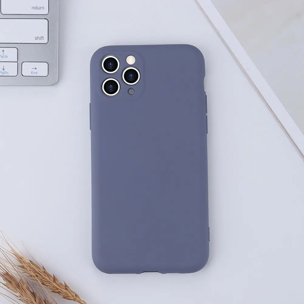 

Liquid Silicone Luxury Case For Apple iPhone 11 12 Pro Max Mini XR X XS 7 8 6 6S Plus Funda Camera Lens Protection Soft Cover
