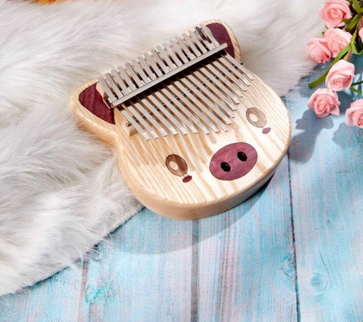 17-key Kalimba африканское красное дерево акации палец пальца фортепиано 17 ключ
