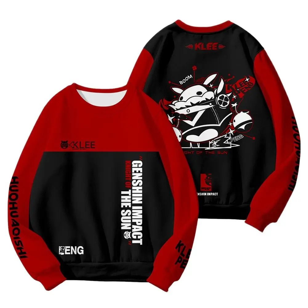 

Genshin Impact Hoodie Klee Cosplay 3D Printed Sweatshirt Men Women Casual Streetwear Pullover Outwear