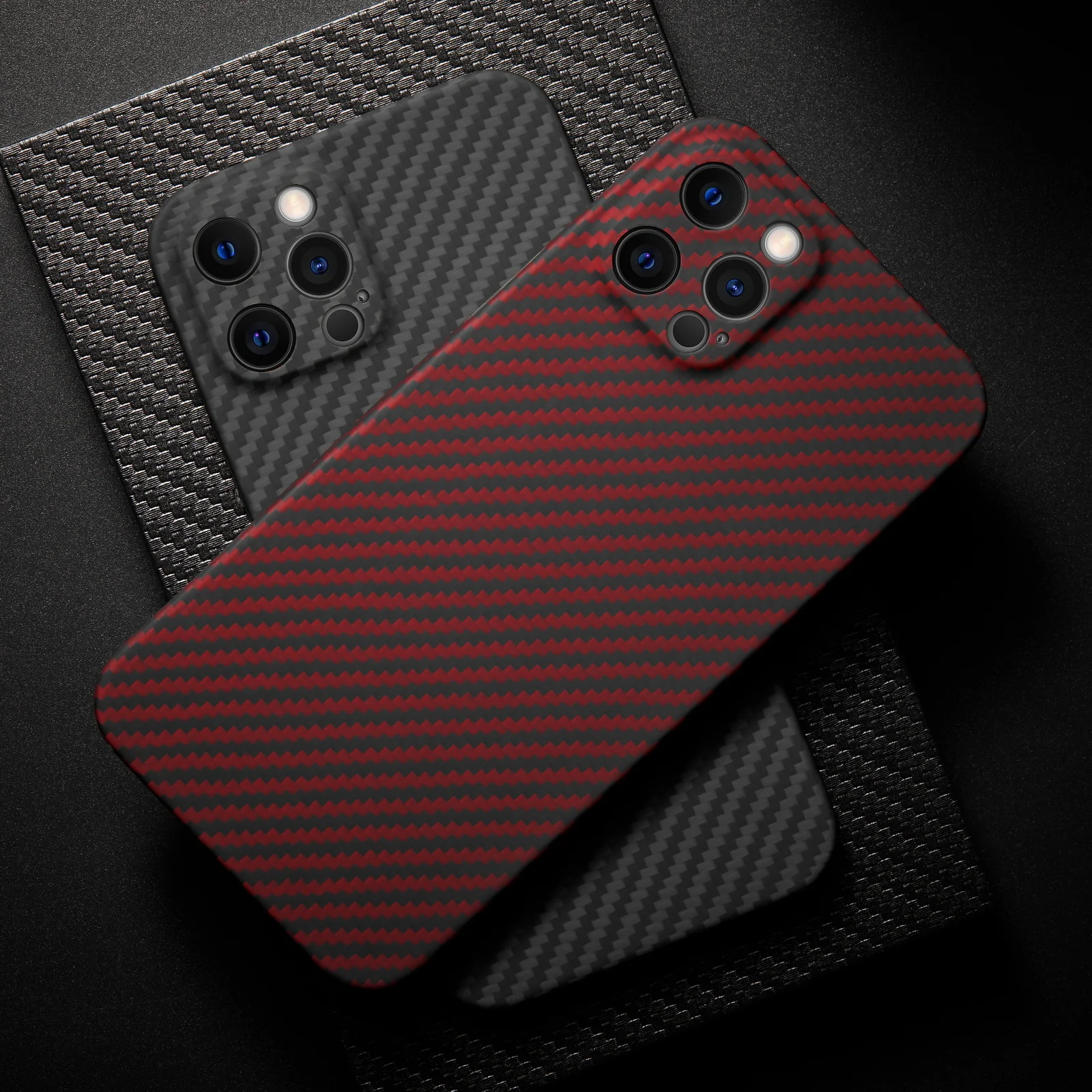 

Luxury brand thin light aramid Carbon fiber case For apple iphone 12 pro max mini bumper phone shell