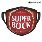 Многоразовая маска для лица Super Bock с защитой от пыли, сделай сам, Super Bock, Португалия, пиво, португальский пиво, вкус напитков, логотип 1927, наберите пиво