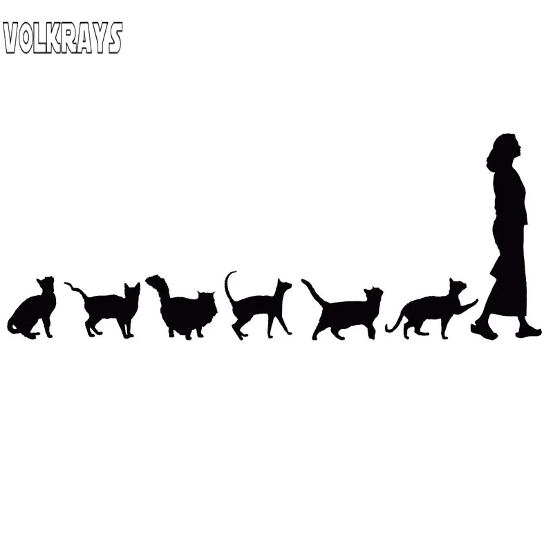 Volkrays забавная наклейка для автомобиля кошки Женские аксессуары светоотражающий
