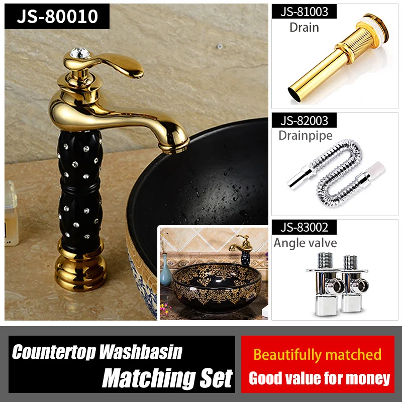 Роскошная художественная керамическая раковина для ванной комнаты умывальник