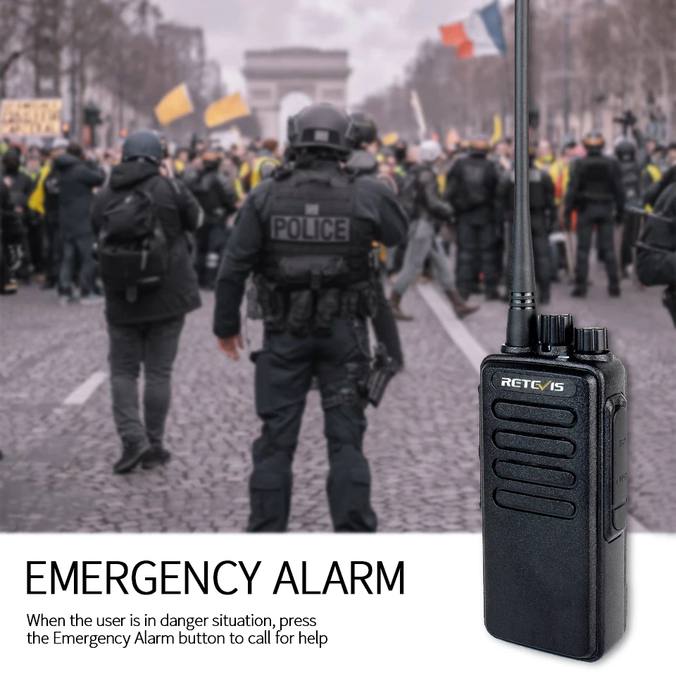 10 шт. Высокая мощность Walkie Talkie Retevis RT1 VHF(или UHF) 3000 мАч VOX путешествия/Туризм/Охота дальность 2 способ радио трансивер