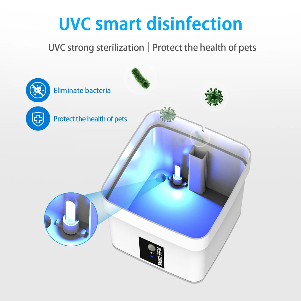 Купить Автоматическая поилка-фонтанчик для домашних животных, умный питьевой фонтанчик с фильтром для кошек и собак