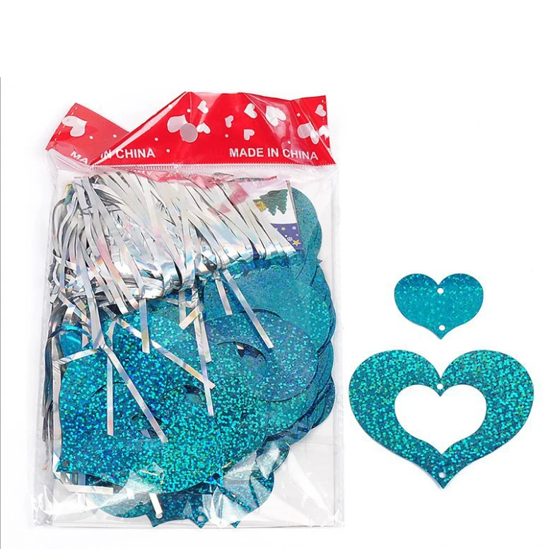 

100pcs/lot Gold Heart Laser Sequined Rain Balloon Pendant Romantic Wedding Room Birthday Party Decoration Balloon Accessories