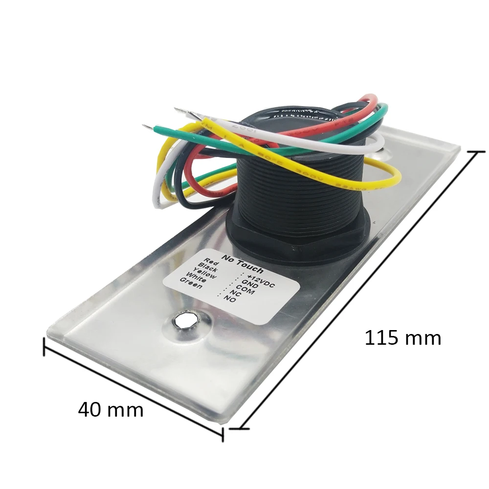 IP68 Водонепроницаемая металлическая бесконтактная инфракрасная кнопка для