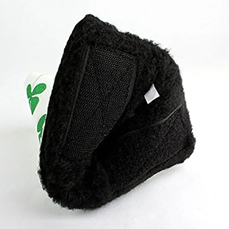 

Hot Sale Waterproof And Dustproof PU Shamrock Golf Putter Head Cover For Golf Club Sticks Cover Golf Equipment Accessories