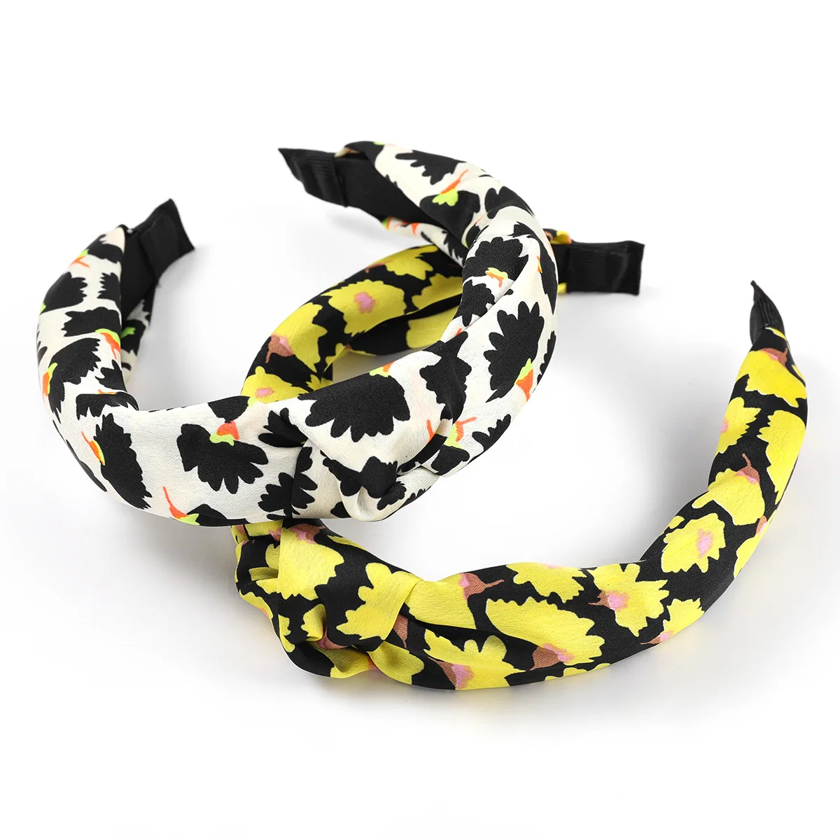 

Fashion Small Flower Printed Fabric Headband Women's Knotted Face Wash Headband Party Banquet Headwear