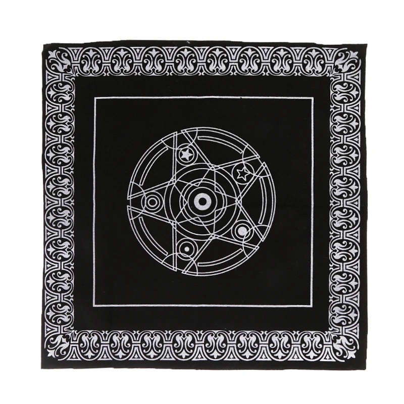 

49x49cm Pentacle Tarot Tablecloth Astrology Divination Playing Cards Board Game