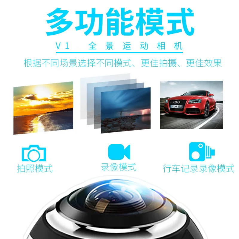 360VR панорамная камера движения наружная 30 м Водонепроницаемая HD мини WIFI