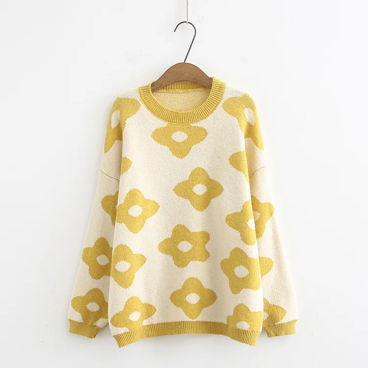 Plus Size Casual Essential Sweaters 2019 Autumn Women Fashion ultra-loose Long Sleeve Knitting Pullovers F52-c6111 | Женская одежда