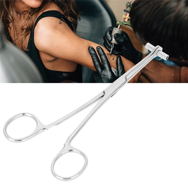 Серебряные плоскогубцы для пирсинга инструмент пупка или носа губчатые пинцеты