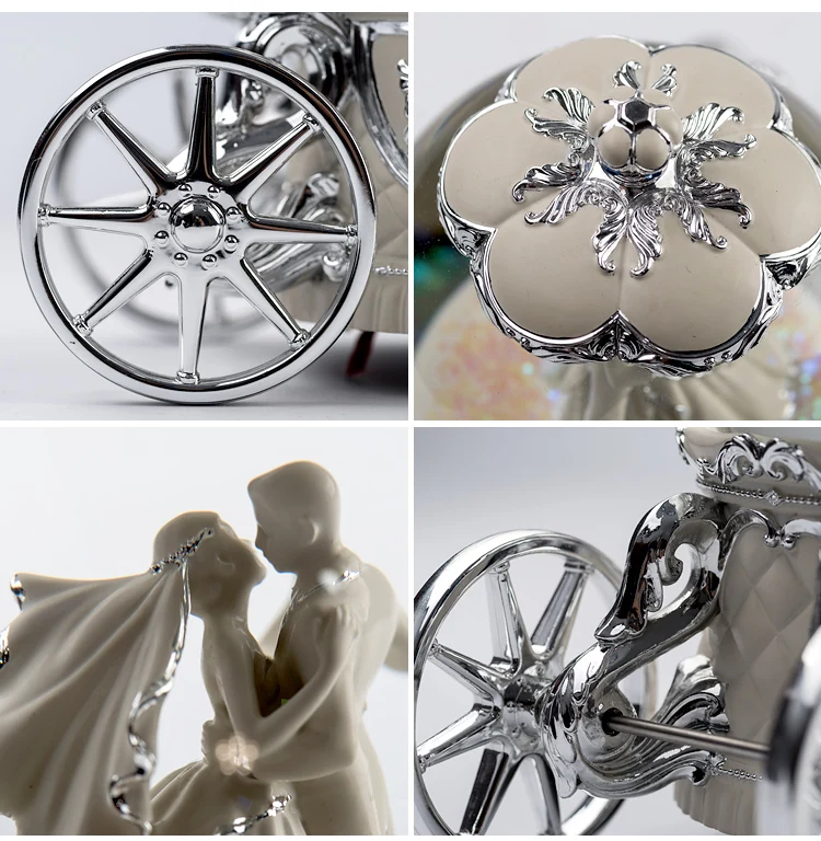 19*17 см вальс Принцесса Принц снежные глобусы стеклянная музыкальная шкатулка для