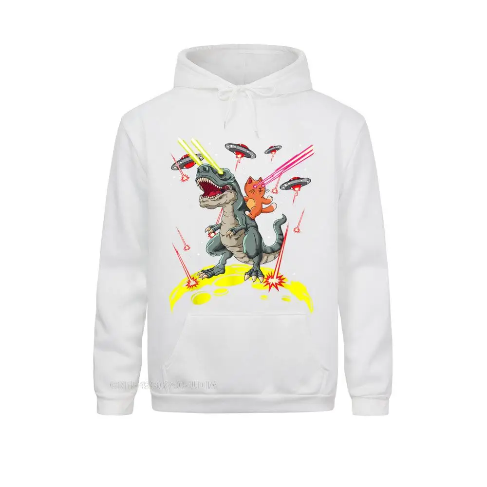 Худи женское оверсайз в стиле Харадзюку с изображением кошачьих кошек и лазерных