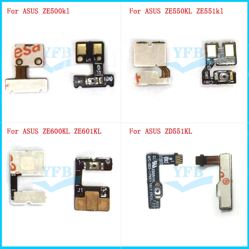 10 шт. Кнопка питания гибкий кабель для Asus Zenfone Laser Ze500KL Ze550kl Ze551kl Ze600kl Ze601kl ZD551KL