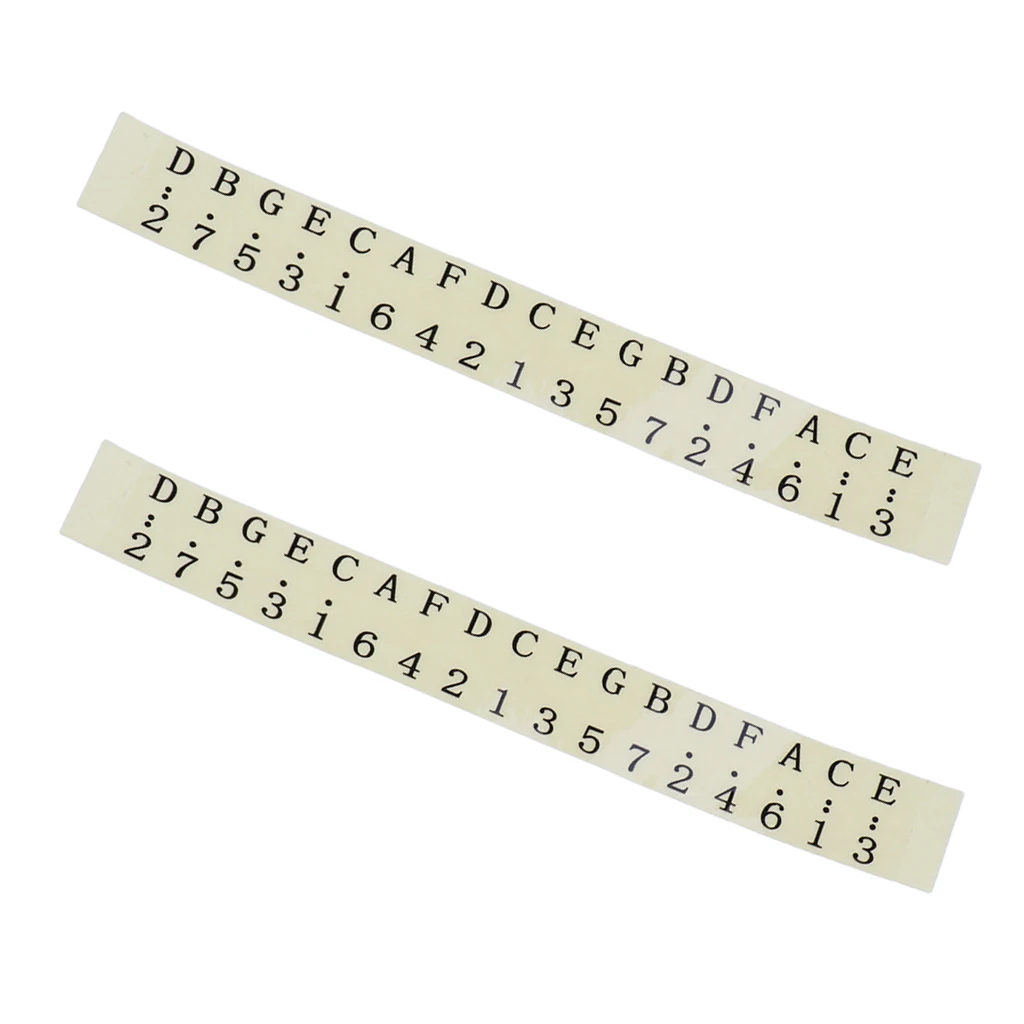 

2x 17 Key Kalimba Scale Key Stickers for Beginner Learner Kalimba Accs