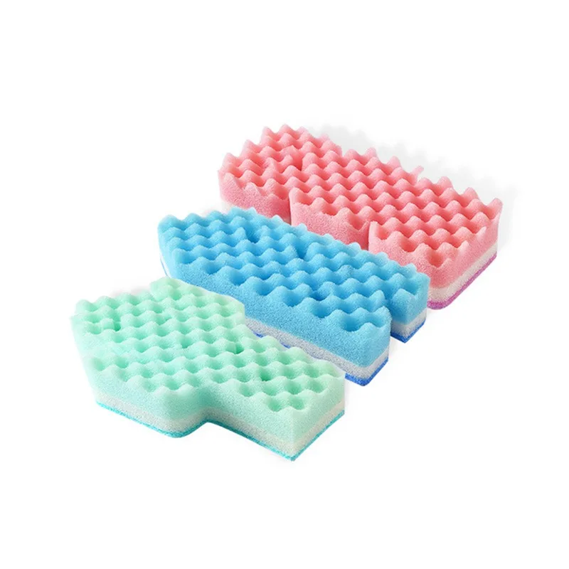 

3PCS Kitchen Cleaning Towel Kitchenware Brushes Anti Grease Wiping Rags Absorbent Washing Dish Cloth Accessories Magic sponge