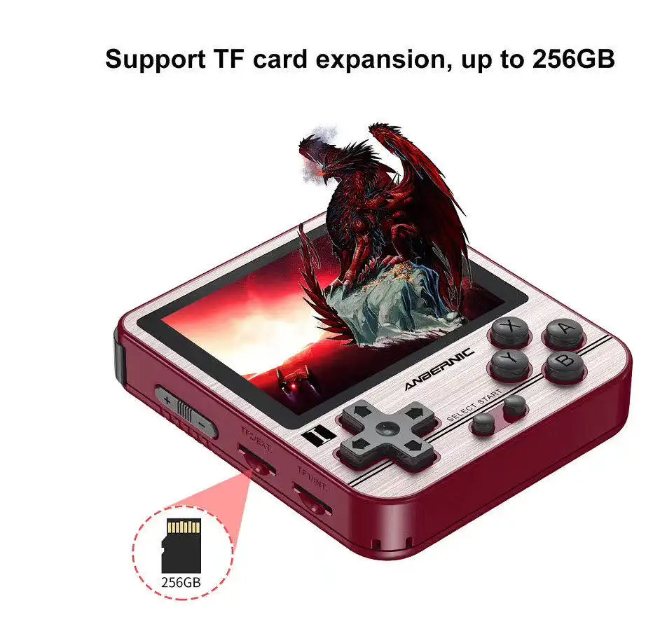 Консоль игровая ANBERNIC RG280V PS1 Ретро IPS экран 2 8 дюйма Opendingux 64 Гб 5000 игр портативная
