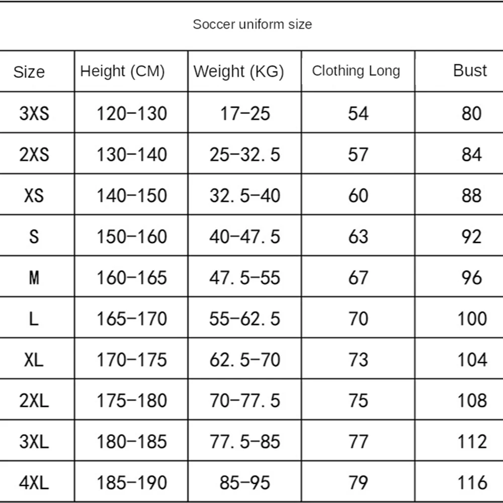 

Adult children's football clothes set track and field Jersey men's football goalkeeper sports clothes football training uniform