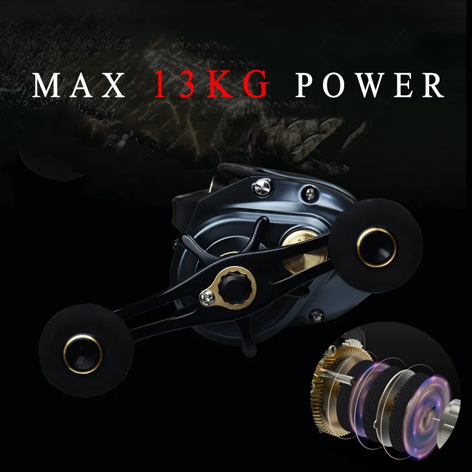 Рыболовная катушка для заброса приманки макс. 13 кг 11 шарикоподшипников