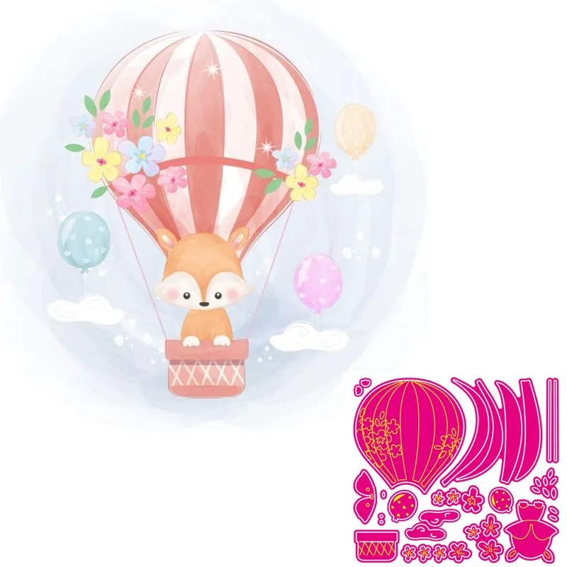 Металлические Вырубные штампы в виде лисы милые животные кукла трафарет для