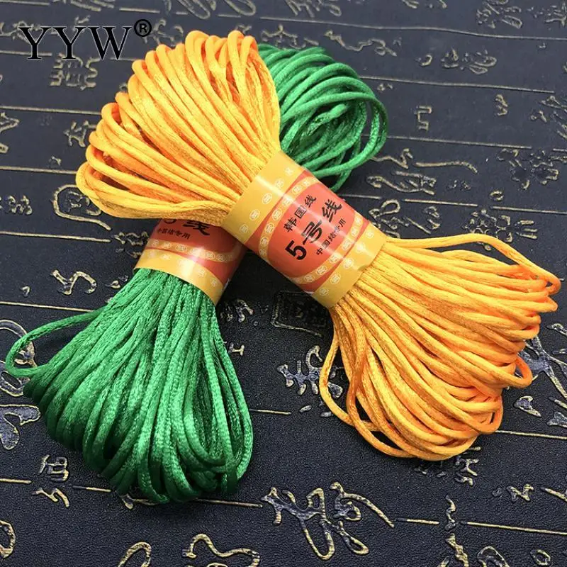 2 5 мм веревка 20 м/катушка на выбор цветов эластичная шнур бисер DIY для