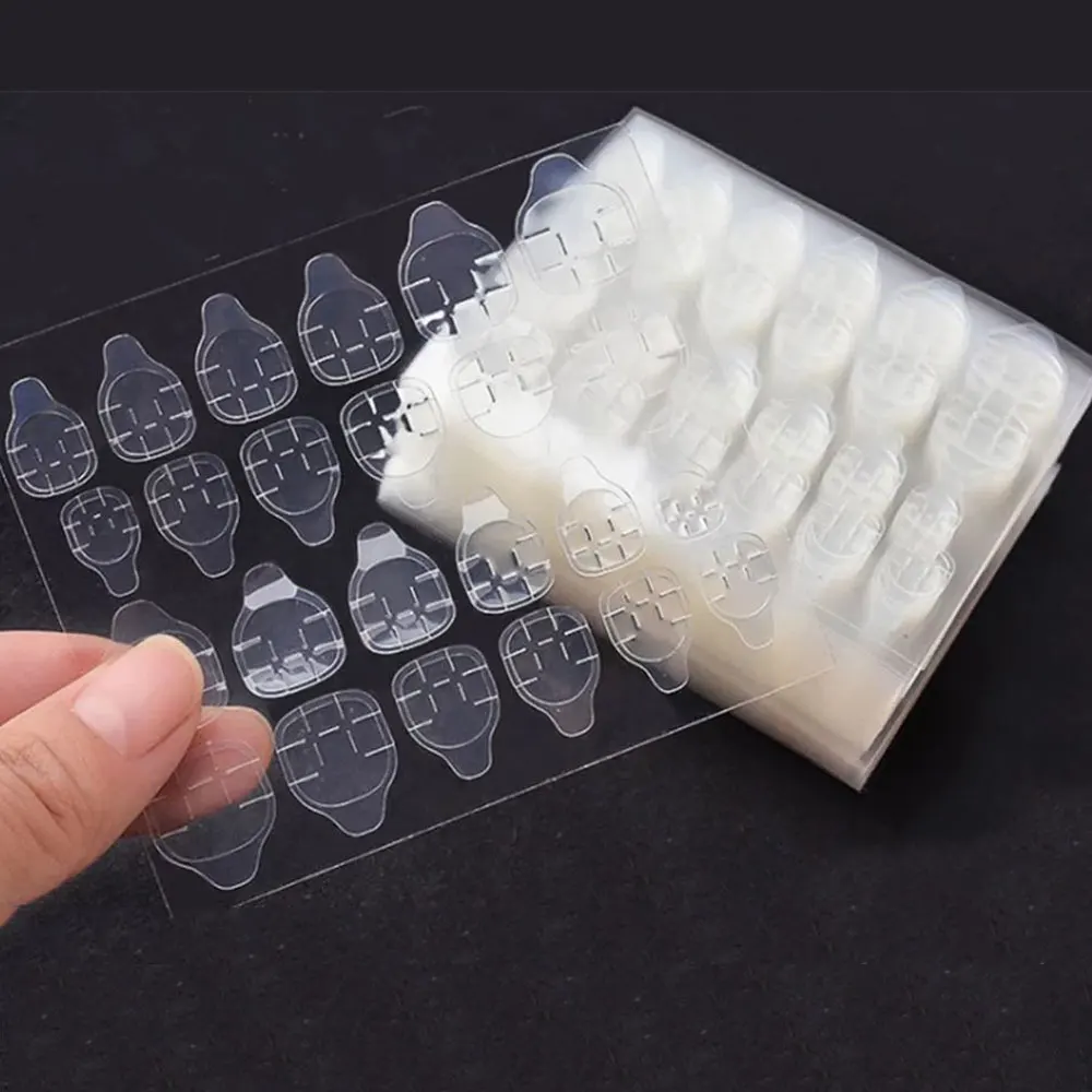 

50/100/200Sheets Double Sided False Nail Art Adhesive Tape Glue Sticker DIY Tips Fake Nail Acrylic Manicure Gel Makeup Tool