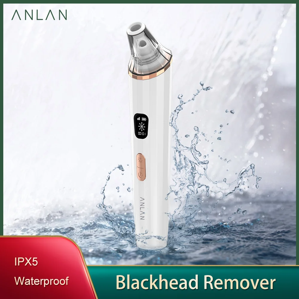 

ANLAN Light Therapy Blackhead Remover Vacuum Deep Nose Cleaner Acne Pimple Removal Waterproof Face Pore Cleanser Skin Care Tool